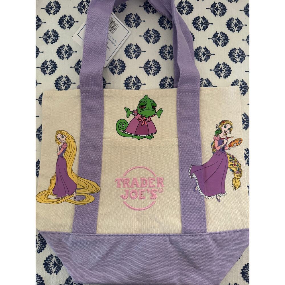 Disney Rapunzel Pascal Double Sided Custom Made Trader Joes Mini Tote